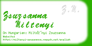 zsuzsanna miltenyi business card